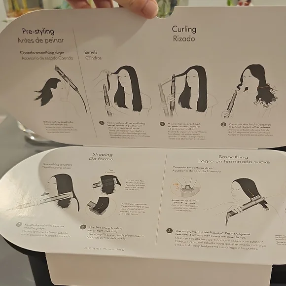 Brand New! Dyson Hair Dryer , Straightener, Curler with Original Box and Pouch